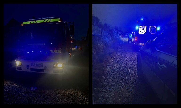 Policja o interwencji w Siedlcach: mężczyzna nie spadł z dachu