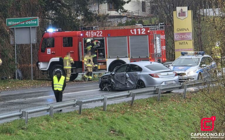 DK75 zablokowana. Wypadek na granicy Witowic Dolnych i Wytrzyszczki
