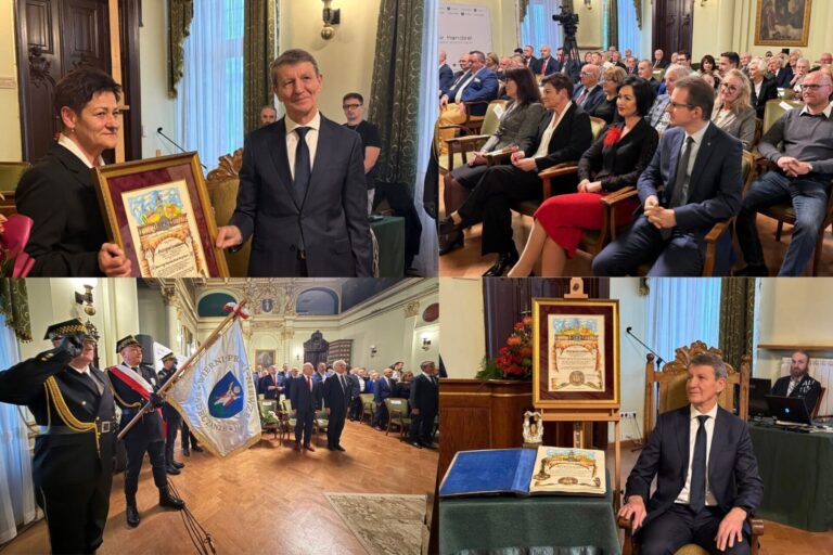 Andrzej Czerwiński z tytułem Honorowego Obywatela Miasta