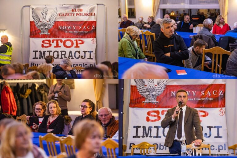 ,,Dziś jesteśmy świadkami tego, jak Europa umiera”. Robert Bąkiewicz odwiedził Nowy Sącz