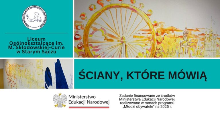 Londyn na ścianie. Jak Liceum w Starym Sączu rysuje swoją opowieść