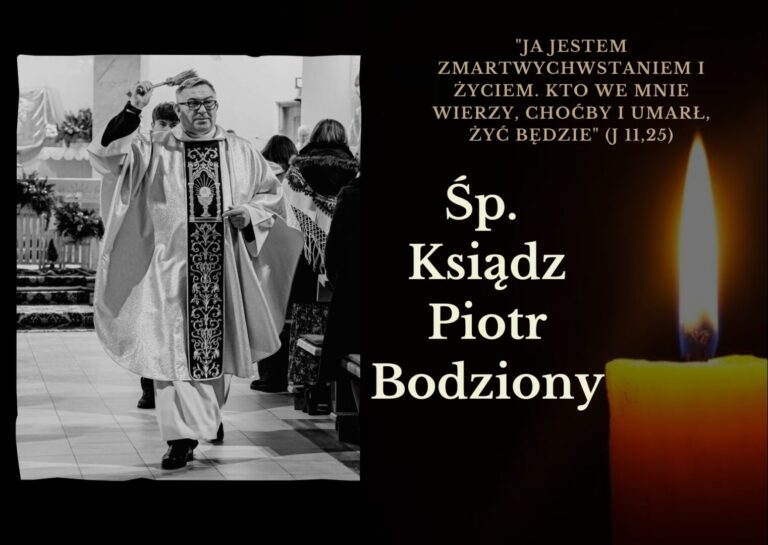 Zmarł ksiądz Piotr Bodziony. Pochodził z parafii w Brzeznej