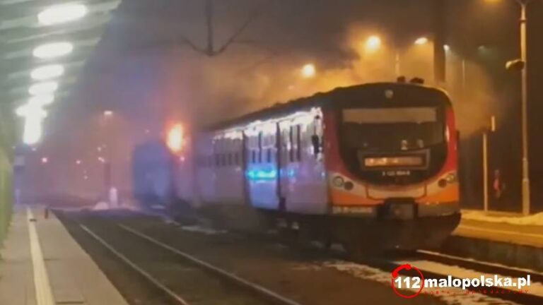 Ustalono ,,winowajcę” pożaru pociągu. Trwa praca komisji