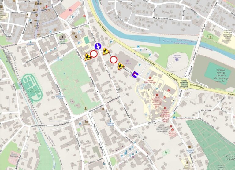 Nowy Sącz: jeden odcinek ul. Kopernika otwarty, drugi – od piątku – zamknięty