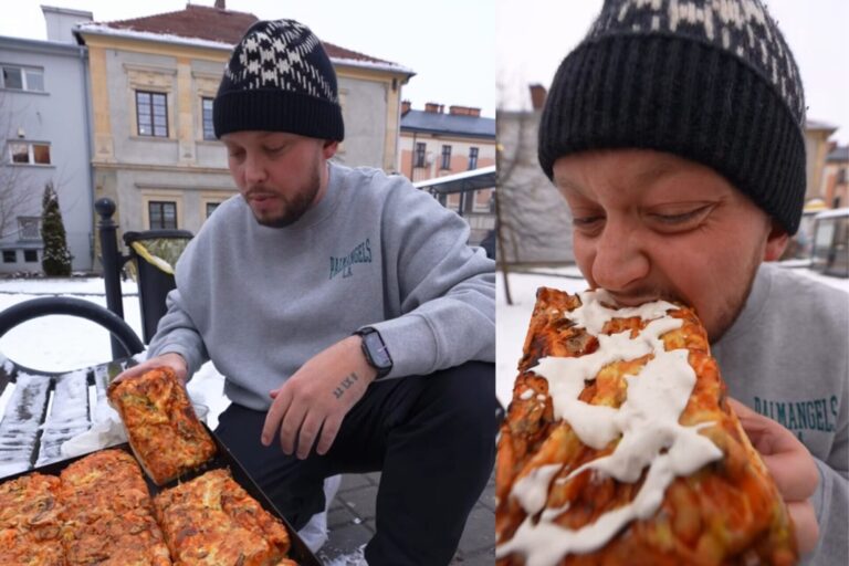 Książulo zasmakował w sądeckiej pizzy. ,,Uwielbiam takie wypieki i uwielbiam takie miejsca”