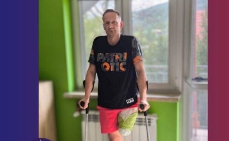 Pomimo wieloletniej walki lekarzy, Mariusz stracił nogę. Bez protezy ani rusz