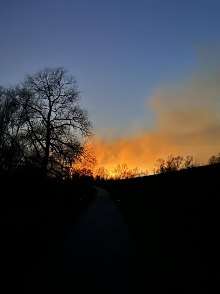 UWAGA! Potężny pożar trawy w rejonie Świniarska