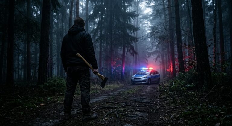 Złapał za siekierę, wybił szyby w oknach i chciał zabić policjantów. 28-letni Dawid J. wpadł w szał