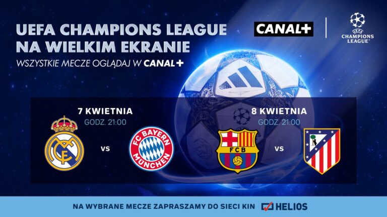 Liga Mistrzów UEFA w HELIOS SPORT! Mamy bilety!