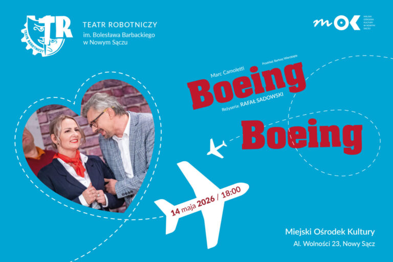 „Boeing, Boeing” ponownie na scenie w Nowym Sączu. Klasyczna farsa w nowej odsłonie