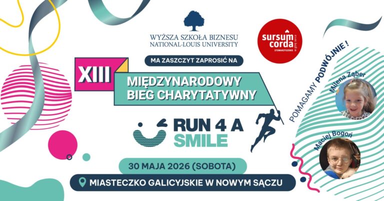 Pobiegnij po uśmiech Mileny i Macieja. XIII edycja Run 4 a Smile