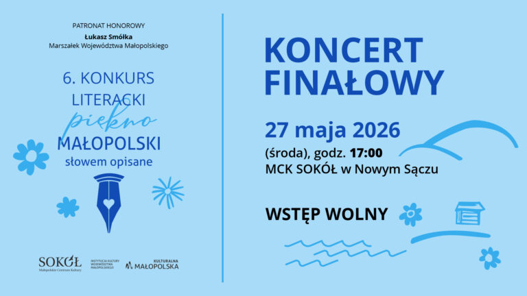 Słowa pełne Małopolski. Finał 6. Konkursu Literackiego już w Nowym Sączu
