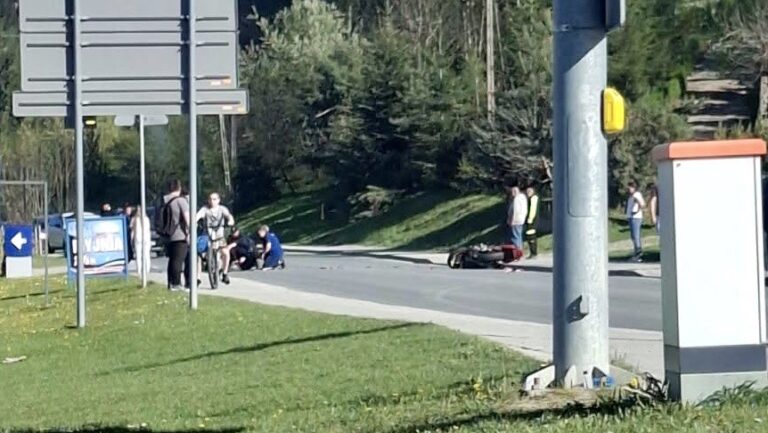 MARCINKOWICE. Wypadek z udziałem motocyklisty