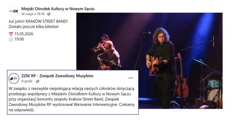 Żarty się skończyły. Związek Zawodowy Muzyków stawia warunki: zwrot pieniędzy, przeprosiny i audyt z Ratusza