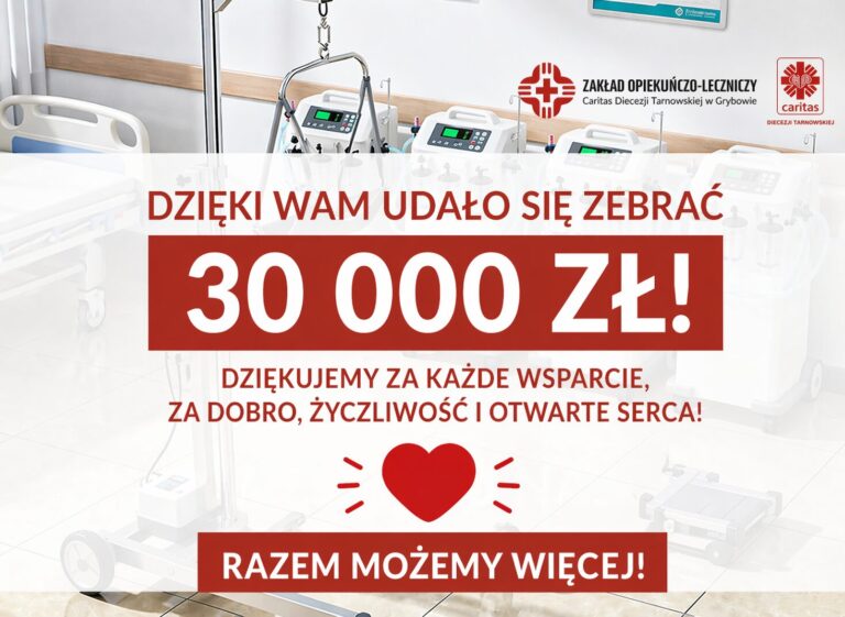 Wspólny sukces. Nowoczesny sprzęt trafi do grybowskiego Caritasu
