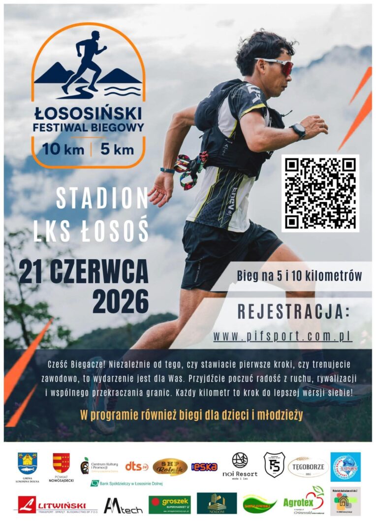 II ŁOSOSIŃSKI FESTIWAL BIEGOWY – ZAPISY RUSZYŁY!