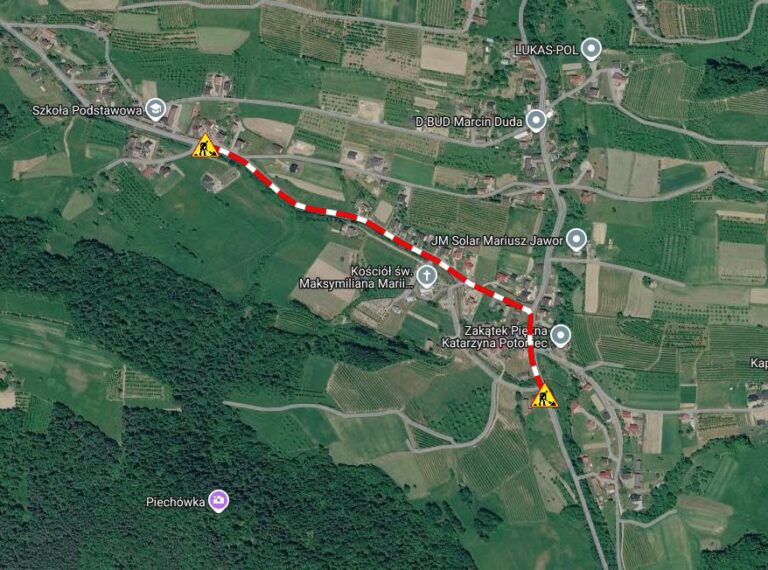 Kicznia, Wierchomla. Kolejne prace drogowe w regionie