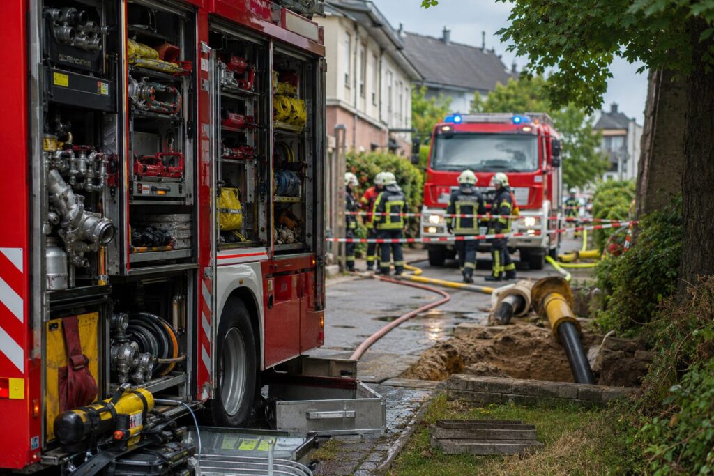 Uszkodzony gazociąg. Na szczęście bez poszkodowanych