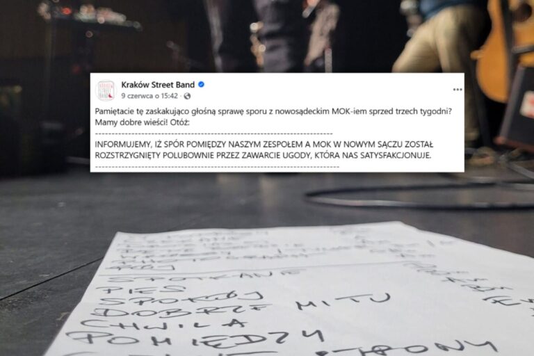 Spór na linii Kraków Street Band a sądecki MOK rozstrzygnięty
