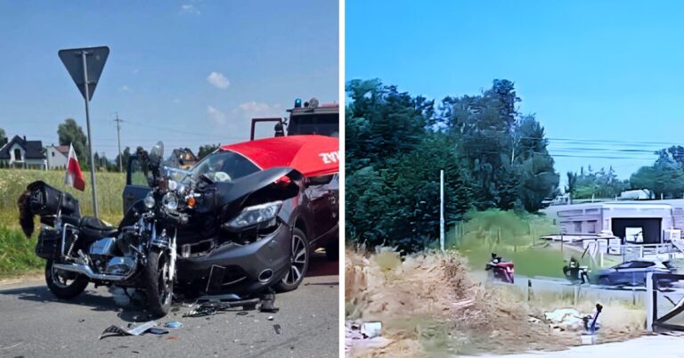 Tragiczny wypadek w Biskupicach Melsztyńskich. Nie żyje motocyklista z Sądecczyzny