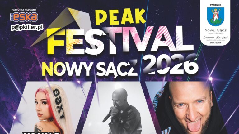 Young Leosia, Grubson i Kacperczyk w Nowym Sączu. Nadchodzi PEAK Festival 2026!
