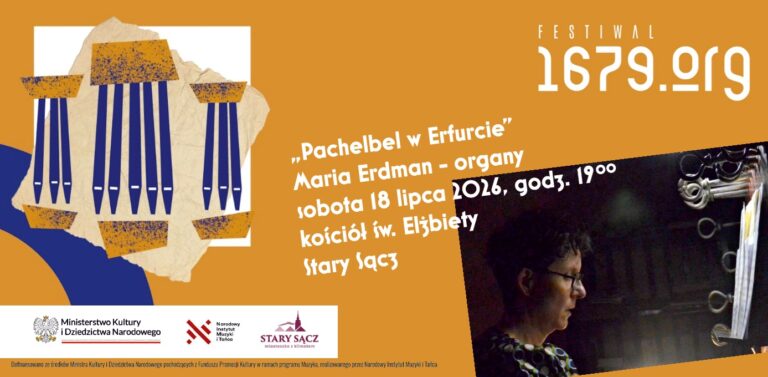 Koncert „Pachelbel w Erfurcie”. Maria Erdman zagra na XVII-wiecznych organach Głowińskiego