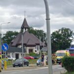 Zderzenie skutera z ciężarówką na ulicy Tarnowskiej